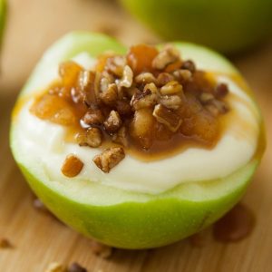 These Cheesecake Stuffed Apple Cups are a delicious dessert that's easy to make