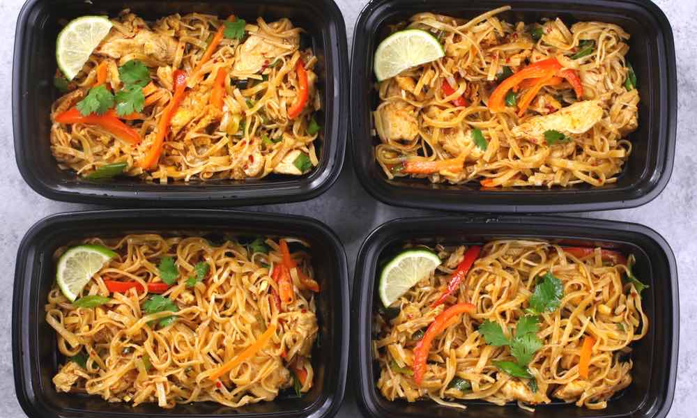 Chicken Pad Thai Meal Prep - an easy way to enjoy pad thai flavors on-the-go