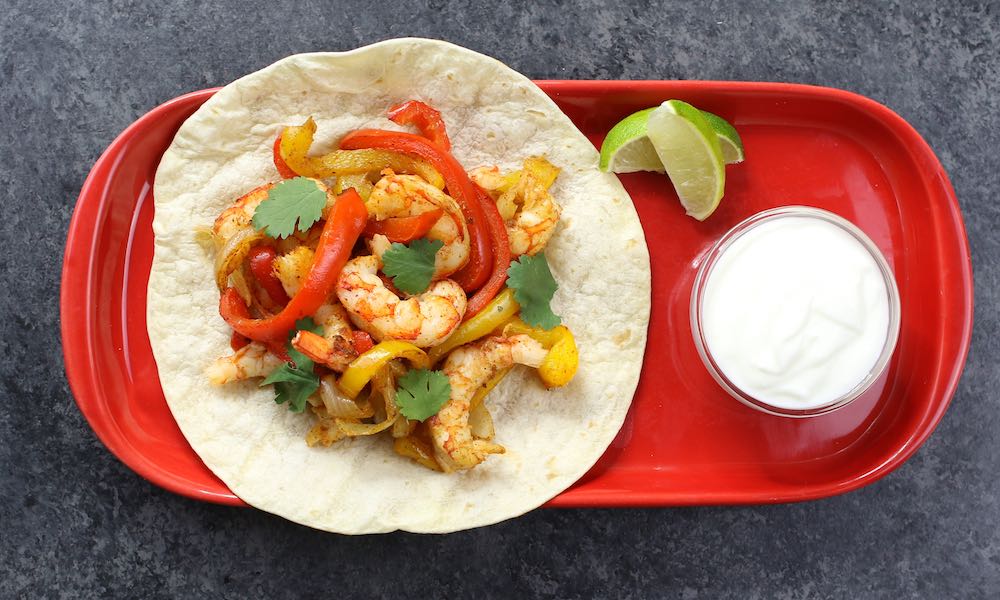 Shrimp Fajitas