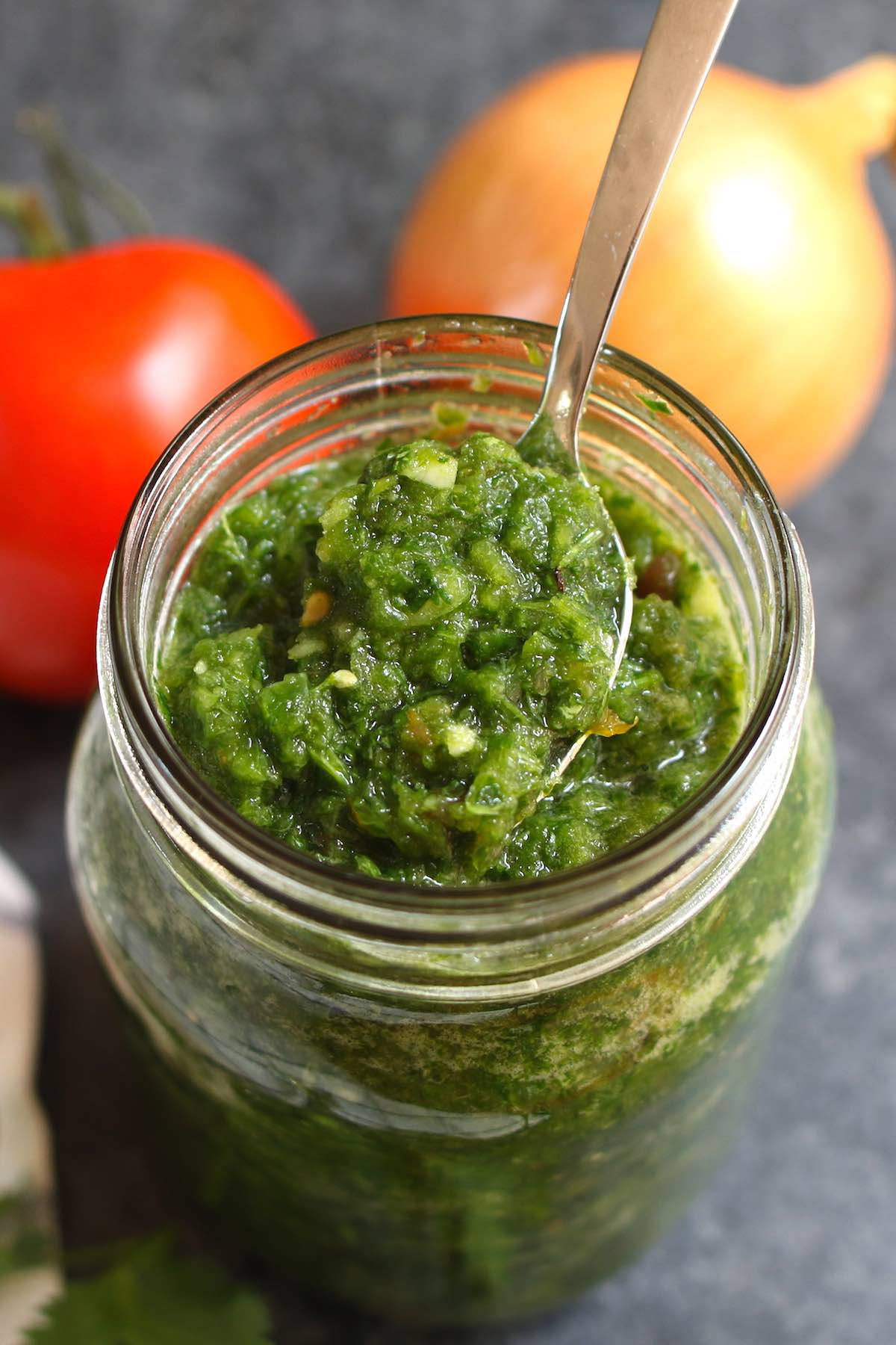 Sofrito is an aromatic sauce that’s mild and sweet with a little kick. It’s a popular condiment for many Puerto Rican dishes and other Spanish recipes. Plus, it’s so easy to make and ready in 15 minutes!