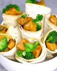 TeriyakI Chicken Cones are a fun way to make teriyaki chicken for a party